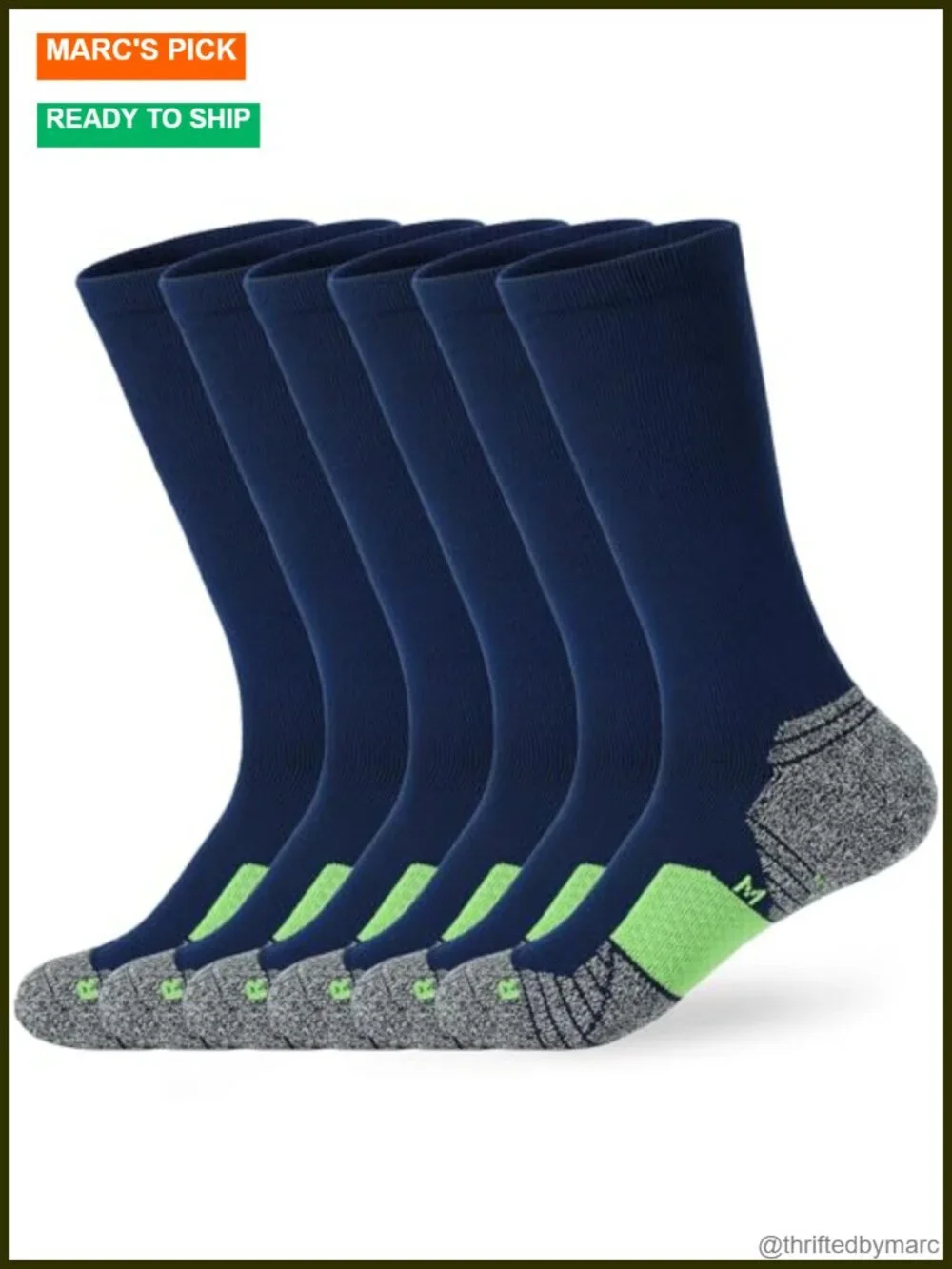Men's Athletic Cushion Over-the-Calf Tube Socks 3-6 Pairs